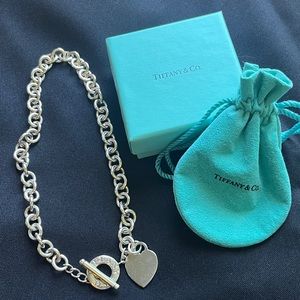Authentic Tiffany & Co. Heart Tag Toggle Necklace